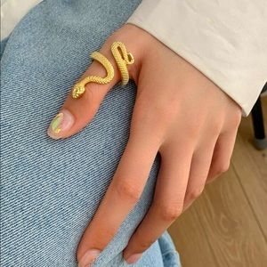 Gold Snake Wrap Ring
